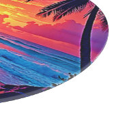 Tropische Sunset Paradise Design Snijplank (Hoek)