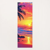 Tropische Sunset Paradise Design Yogamat (Achterkant)