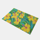 Tropische Sunshine Hibiscus Deurmat (Schuin)