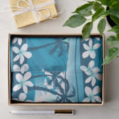 Tropische surf met palmbomen tissuepapier (Geschenk)