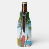 Tropische surfboardbedekking flesjeskoeler (Fles Achterkant)
