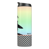 Tropische Surfer gepersonaliseerd Thermosbeker (Geroteerd rechts)