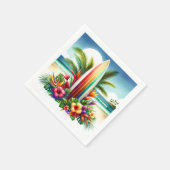 Tropische surfplank De grote ONE 1e verjaardagsfee Servet (Hoek)