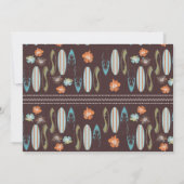 Tropische surfplanken en Hibiscus Kaart (Achterkant)