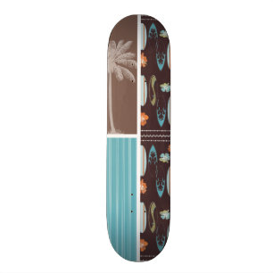 Tropische surfplanken en Hibiscus Persoonlijk Skateboard