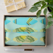 Tropische Surfplanken Geïllustreerd Tissuepapier (Geschenk)