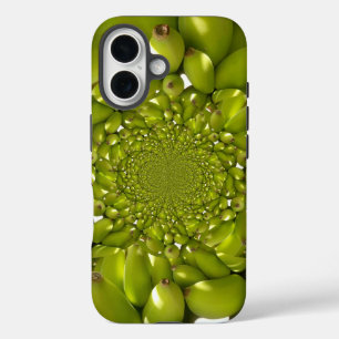 Tropische Symmetrie Groene Banaan Kaleidoscoop A iPhone 16 Hoesje