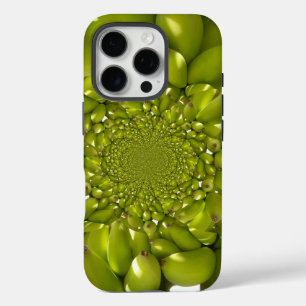 Tropische Symmetrie   Groene Banaan Kaleidoscoop A iPhone 16 Pro Hoesje