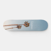 Tropische Tall Palm Trees en Blue Sky California Persoonlijk Skateboard (Horizontaal)