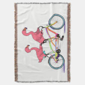 Tropische tandem Flamingoes Deken (Voorkant Verticaal)