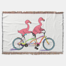 Tropische tandem Flamingoes Deken