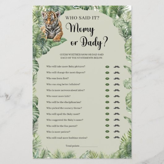 Tropische teddy beer pampas gras mama of papa (Voorkant)