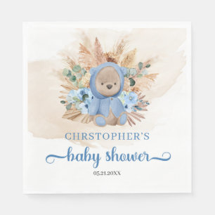 Tropische teddy berengras Baby shower Servet
