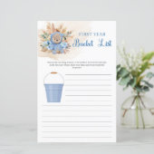 Tropische teddybeer pampas 1 jaar Bucket List (Staand voorkant)