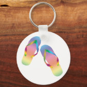 Tropische Teenslippers 1 Sleutelhanger (Voorkant)