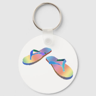 Tropische Teenslippers 2 Sleutelhanger