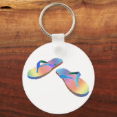 Tropische Teenslippers 2 Sleutelhanger (Voorkant)