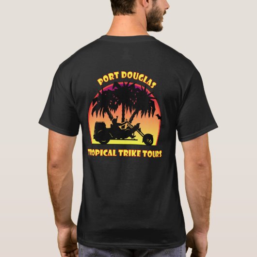 Tropische testtijden t-shirt (Achterkant)