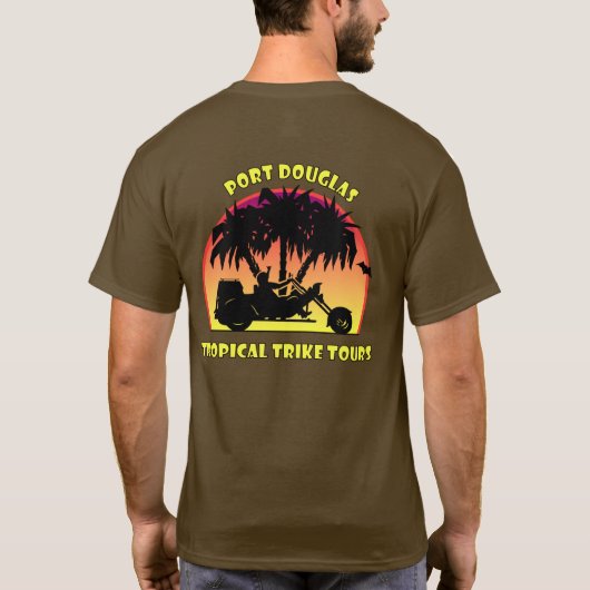 Tropische testtijden t-shirt (Achterkant)