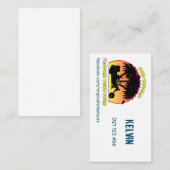 Tropische testtijden visitekaartje (Voorkant / Achterkant)