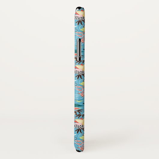 Tropische textuur met toucans en levende vogels Case-Mate iPhone case (Achterkant / rechts)