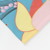 Tropische textuur met toucans en levende vogels fleece deken (Hoek)