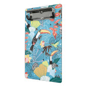 Tropische textuur met toucans en levende vogels mini klembord (Angled2)