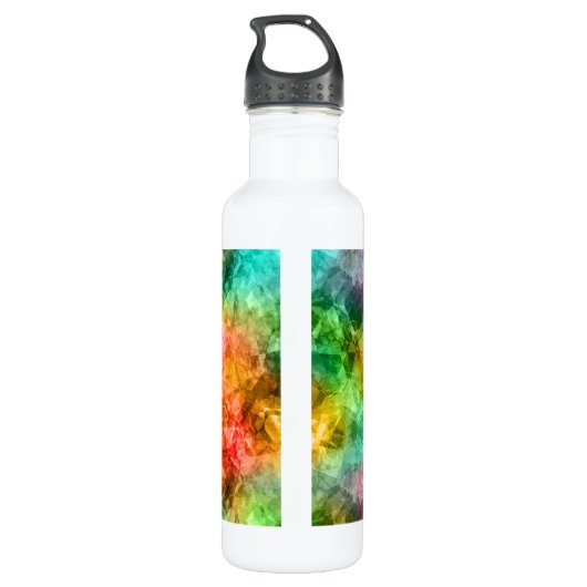 Tropische textuur, ruw waterfles  (Achterkant)