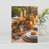 Tropische Thanksgiving Groet Kaart (Staand voorkant)