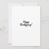 Tropische Thanksgiving Groet Kaart (Achterkant)