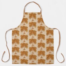 Tropische Thanksgiving Palm All-Over Print Schort