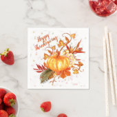 Tropische Thanksgiving Pompoen Graphic Servet (Insitu)