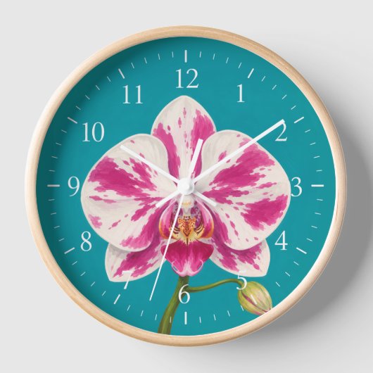 Tropische thema wandklok (Voorkant)