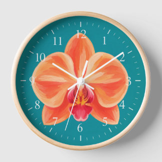 Tropische thema wandklok