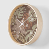 Tropische thema wandklok (Hoek)