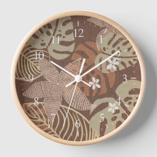 Tropische thema wandklok