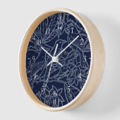Tropische thema wandklok (Hoek)