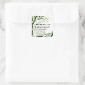 Tropische THMED-productetiketten Vierkante Sticker (Tas)