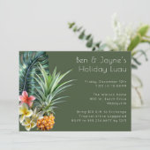 Tropische Thuis- of Kantoor-feestdag Uitnodiging (Staand voorkant)