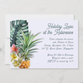 Tropische Thuis of Kantoor Holiday Party Kaart (Voorkant)