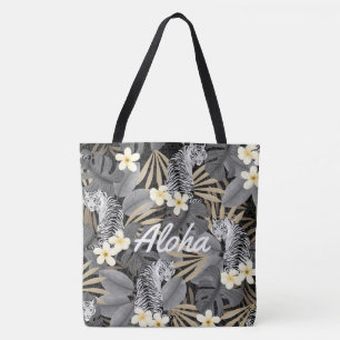 Tropische Tiger Hawaiian Palm Oerwoud Beach tas
