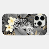 Tropische tijger Hawaiian Palm Oerwoud grijs Case-Mate iPhone Case (Achterkant (horizontaal))