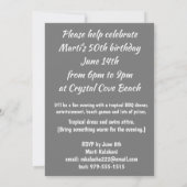 Tropische tijger Hawaiian Palm Oerwoud grijs Kaart (Achterkant)