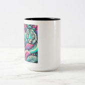 Tropische Tijger Mok – Levendig Oerwoud Kunst (Center)