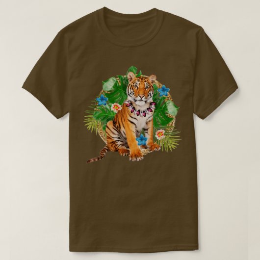 Tropische tijger t-shirt (Design voorkant)
