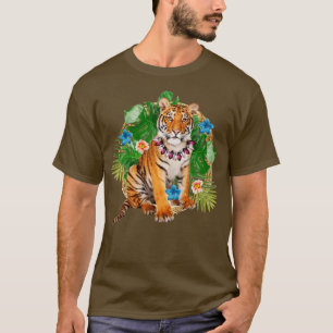 Tropische tijger t-shirt