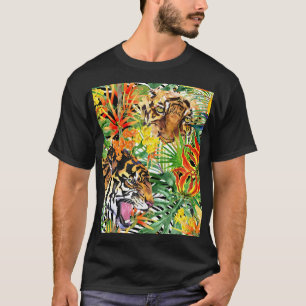 Tropische Tijger Waterverf Oerwoud T-shirt