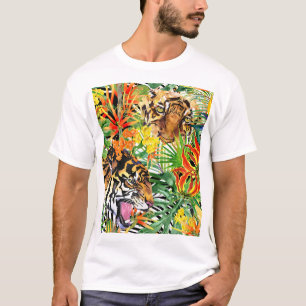 Tropische Tijger Waterverf Oerwoud T-shirt