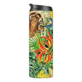 Tropische Tijger Waterverf Oerwoud Thermosbeker (Geroteerd rechts)