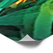 Tropische tijgerkunst poster (Hoek)